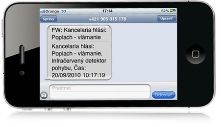 SMS alarm