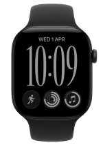 Apple Watch 12 GPS 46mm Black+Black Sport Band M/L